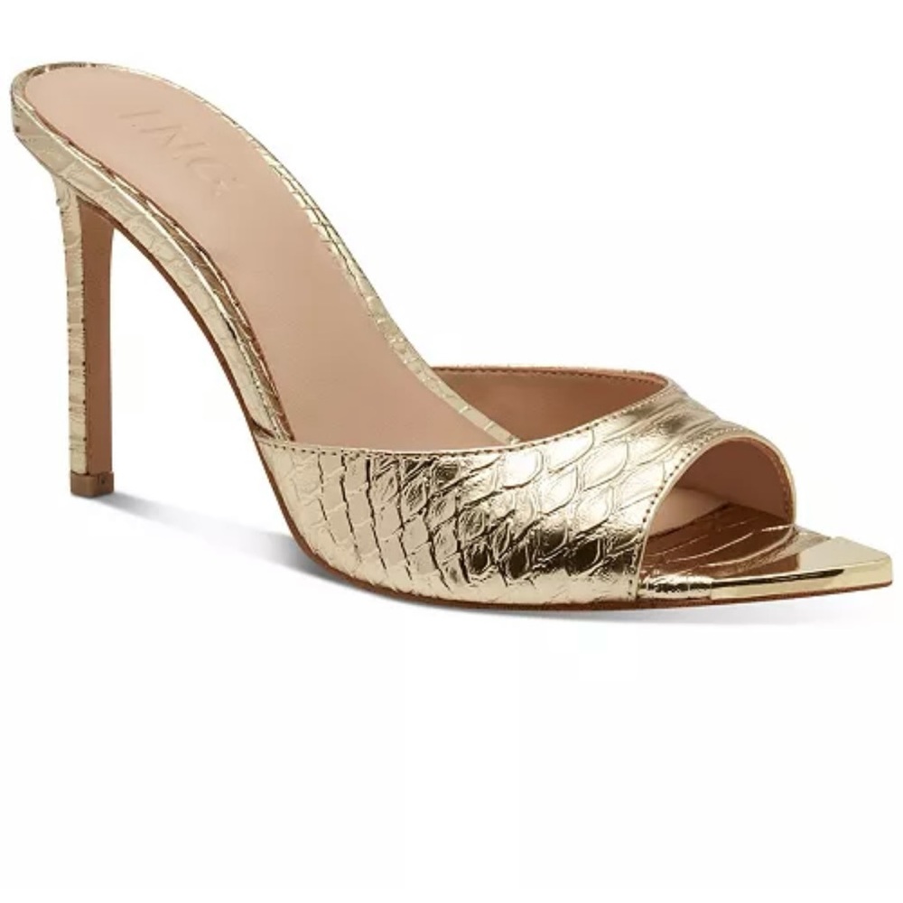 Gold INC High Heel Mules